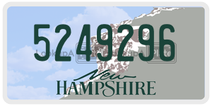 5249296 license plate in New Hampshire