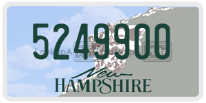 5249900  license plate in NH