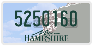 5250160  license plate in NH