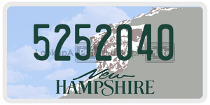 5252040  license plate in NH
