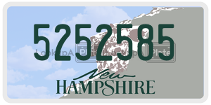 5252585  license plate in NH