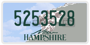 5253528  license plate in NH