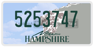 5253747  license plate in NH
