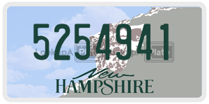 5254941  license plate in NH