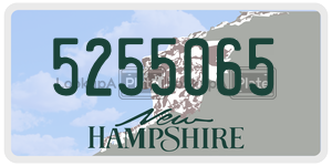 5255065  license plate in NH