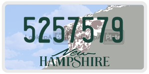5257579 license plate in New Hampshire