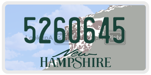 5260645 license plate in New Hampshire