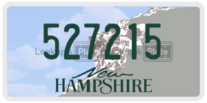 527215  license plate in NH