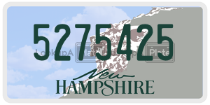 5275425  license plate in NH