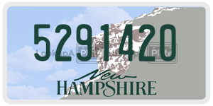 5291420  license plate in NH