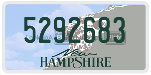 5292683  license plate in NH