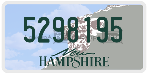 5298195  license plate in NH