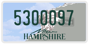 5300097  license plate in NH