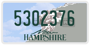 5302376 license plate in New Hampshire