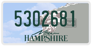 5302681  license plate in NH