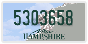 5303658  license plate in NH