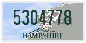 5304778  license plate in NH