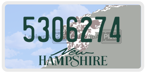 5306274  license plate in NH
