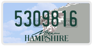 5309816  license plate in NH