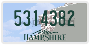 5314382  license plate in NH