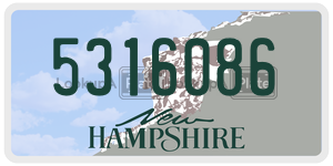5316086  license plate in NH