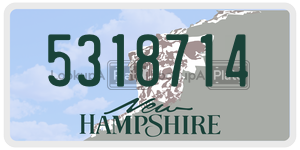 5318714  license plate in NH