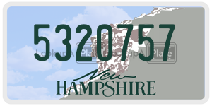 5320757  license plate in NH