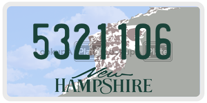 5321106  license plate in NH