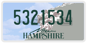 5321534  license plate in NH