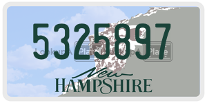 5325897  license plate in NH