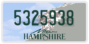 5325938  license plate in NH