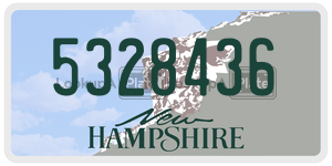 5328436  license plate in NH