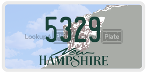 5329  license plate in NH