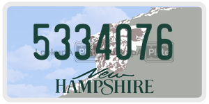 5334076  license plate in NH