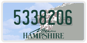5338206  license plate in NH