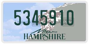 5345910  license plate in NH