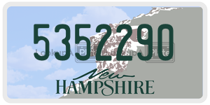 5352290  license plate in NH