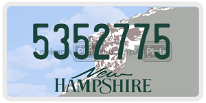 5352775  license plate in NH