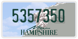 5357350  license plate in NH