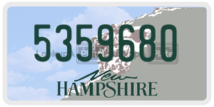 5359680  license plate in NH