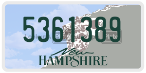 5361389  license plate in NH