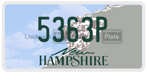 5363P  license plate in NH