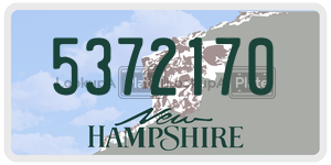 5372170  license plate in NH