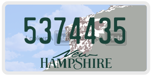 5374435  license plate in NH