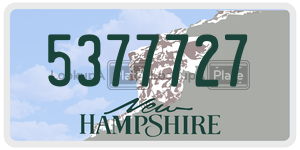5377727 license plate in New Hampshire