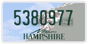5380977  license plate in NH