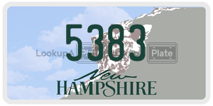 5383  license plate in NH