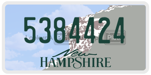 5384424  license plate in NH
