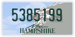 5385199  license plate in NH