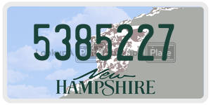5385227  license plate in NH